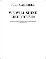 We Will Shine Like The Sun SATB choral sheet music cover